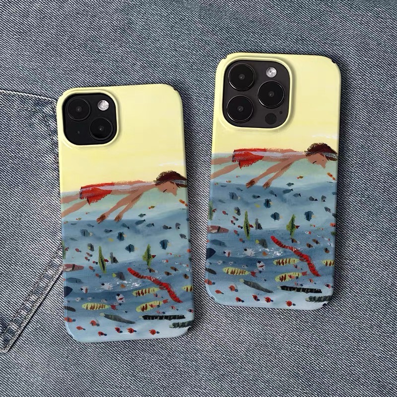 Ins Yellow Art Drifting Boy ét - Phone Cases For Boys avis et prix